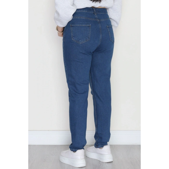 Büyük Beden Dar Paça Kot Pantolon Mavi6 - 42684.1836.