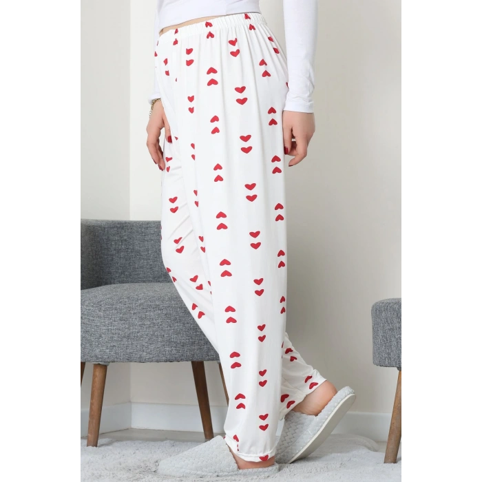 Büyük Beden Milan Pijama Altı Beyaz - 52123.1567.