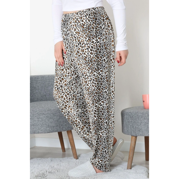 Büyük Beden Milan Pijama Altı Leopar - 52123.1567.