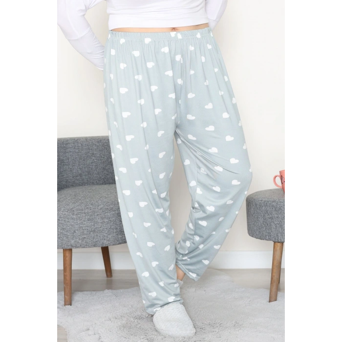 Büyük Beden Milan Pijama Altı Mint - 52123.1567.