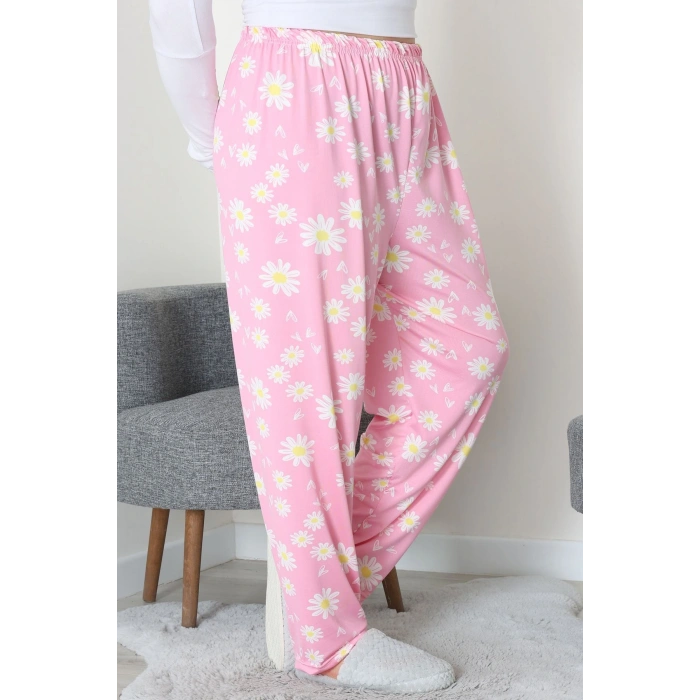 Büyük Beden Milan Pijama Altı Pembe - 52123.1567.