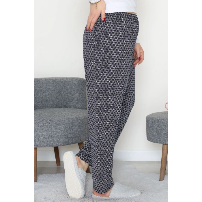 Büyük Beden Viskon Alt Lacivert1 - 52121.1567.