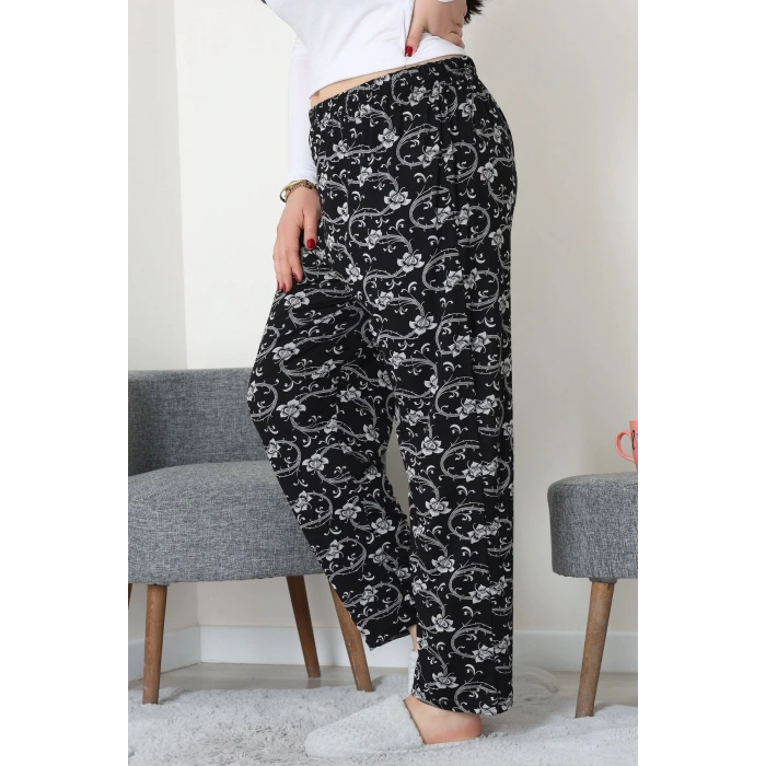 Büyük Beden Viskon Alt Siyah1 - 52121.1567.