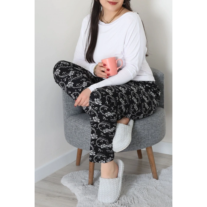 Büyük Beden Viskon Alt Siyah1 - 52121.1567.