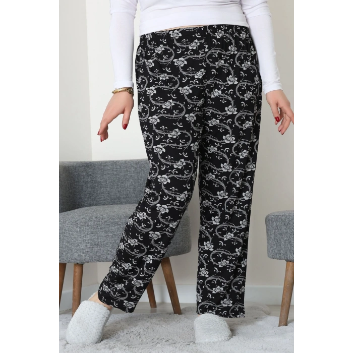 Büyük Beden Viskon Alt Siyah1 - 52121.1567.