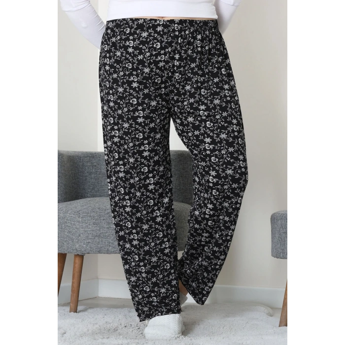 Büyük Beden Viskon Alt Siyah2 - 52121.1567.