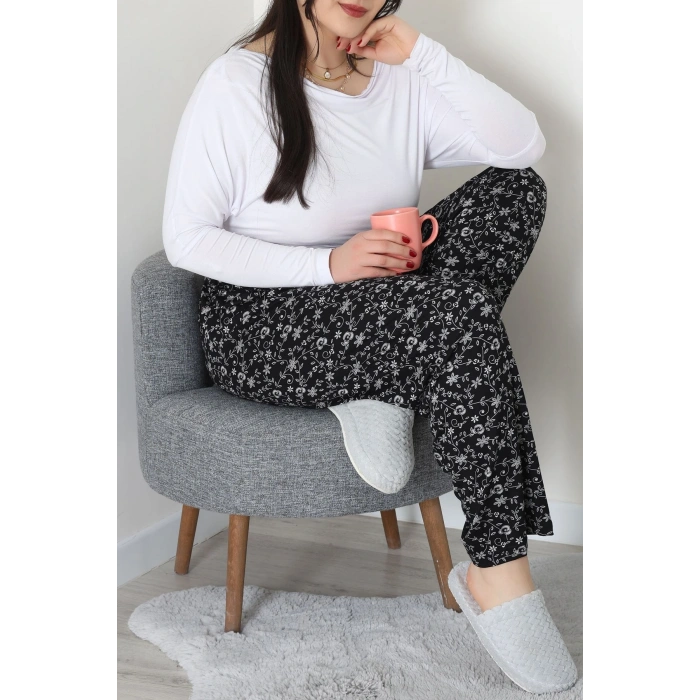 Büyük Beden Viskon Alt Siyah2 - 52121.1567.