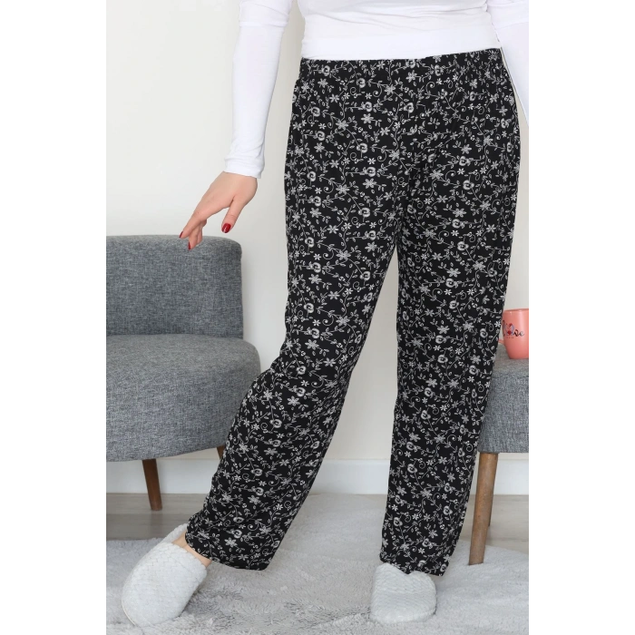 Büyük Beden Viskon Alt Siyah2 - 52121.1567.