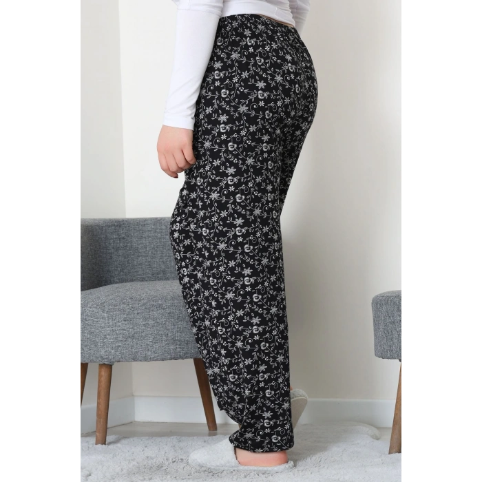 Büyük Beden Viskon Alt Siyah2 - 52121.1567.