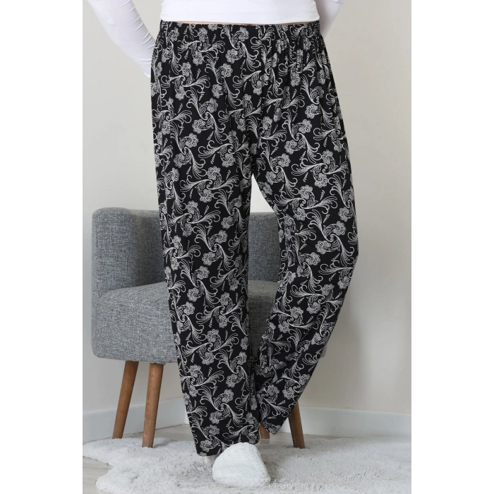 Büyük Beden Viskon Alt Siyah3 - 52121.1567.