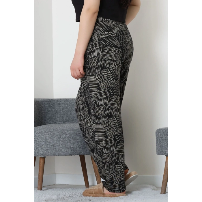 Büyük Beden Viskon Alt Siyah5 - 52121.1567.