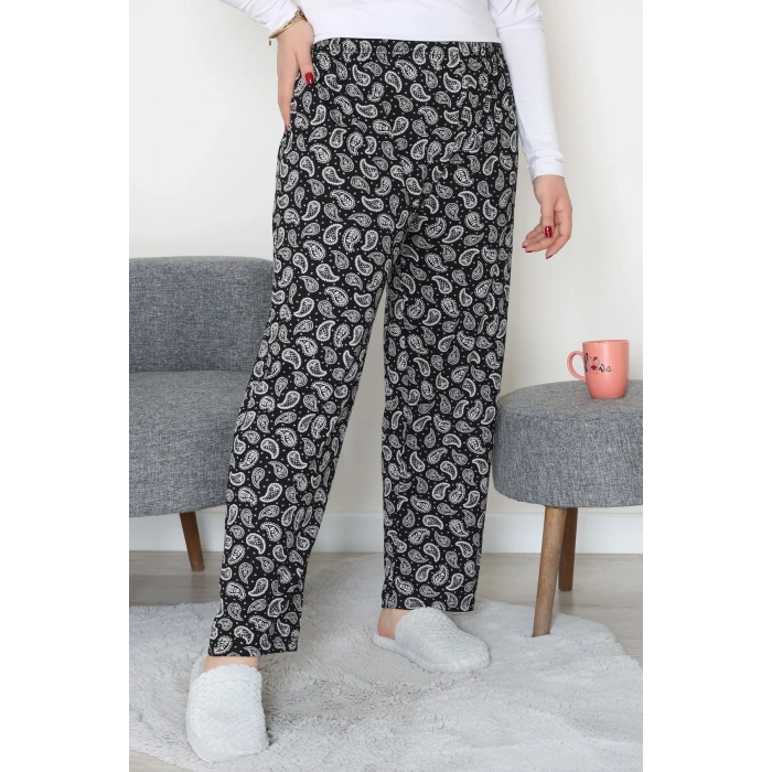 Büyük Beden Viskon Alt Siyahdesenli - 52121.1567.