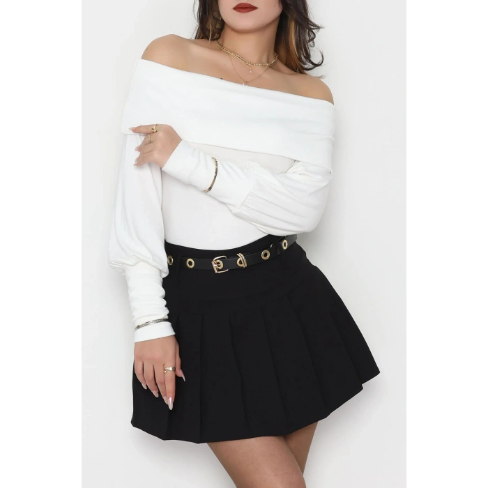 Buzzy Madonna Yaka Bluz Ekru - 1003.2119.