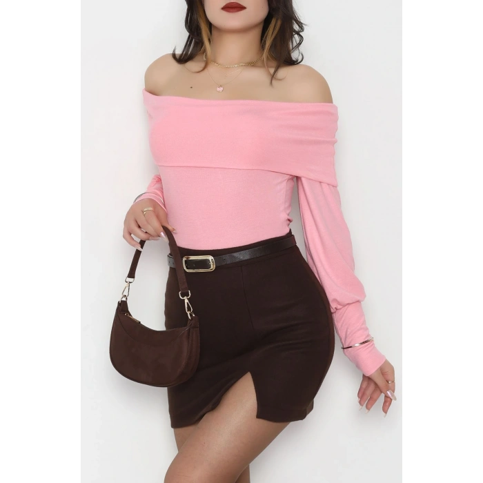 Buzzy Madonna Yaka Bluz Pembe - 1003.2119.