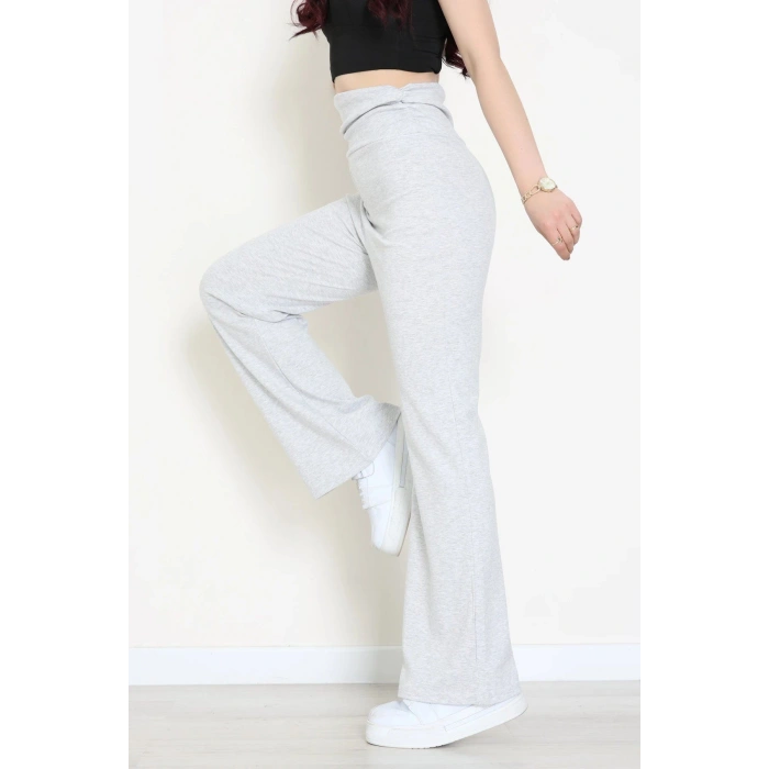 Buzzy Ribana Belden Katlamalı Pantolon Gri - 70900.1567.