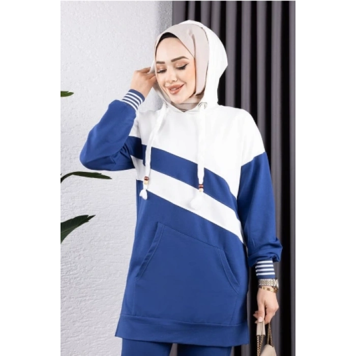 Çapraz Garnili Ribanalı Spor Takım İNDİGO EKRU