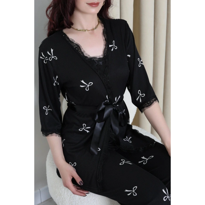 Cares 3Lü Pijama Takımı Beyazfiyonk - 162.1287.