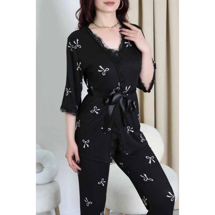 Cares 3Lü Pijama Takımı Beyazfiyonk - 162.1287.