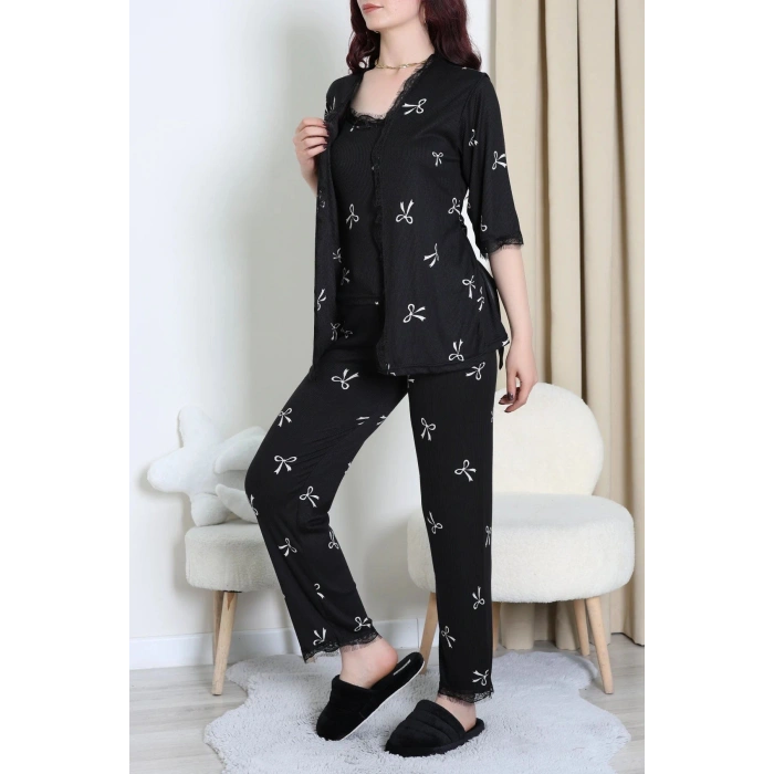 Cares 3Lü Pijama Takımı Beyazfiyonk - 162.1287.