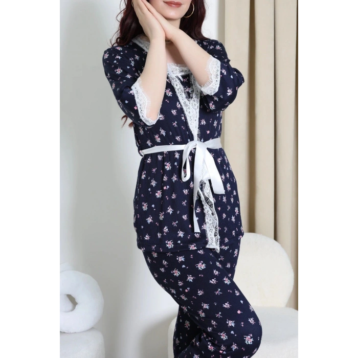 Cares 3Lü Pijama Takımı Laciçiçek - 162.1287.