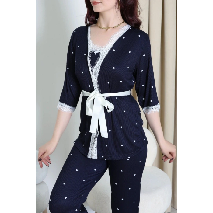 Cares 3Lü Pijama Takımı Lacikalp - 162.1287.