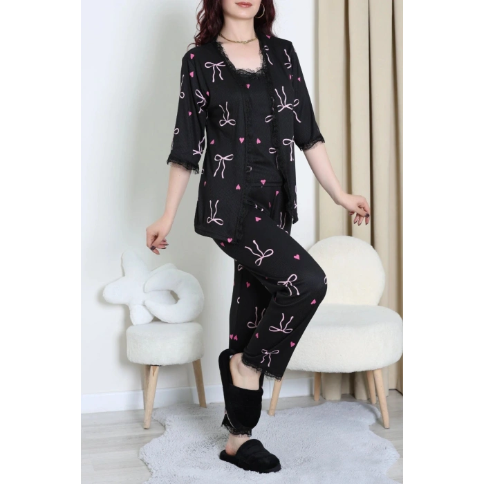 Cares 3Lü Pijama Takımı Pembefiyonk - 162.1287.