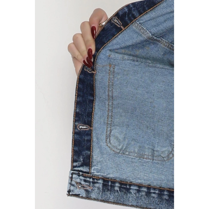 Cep Detay Kot Ceket Açıkmavi - 42680.1836.