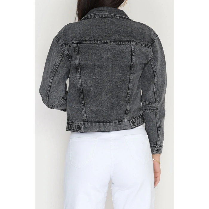 Cep Detay Kot Ceket Füme - 42680.1836.