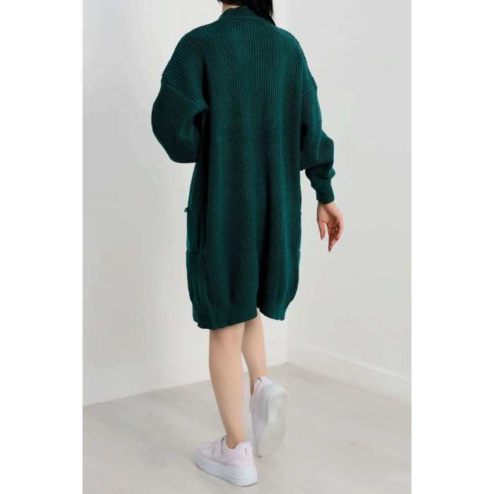 Cep Detaylı Triko Hırka Nefti - 436.1577.