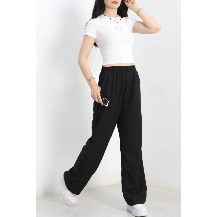 Cepli Bol Paça Pantolon Siyah - 70243.1247.