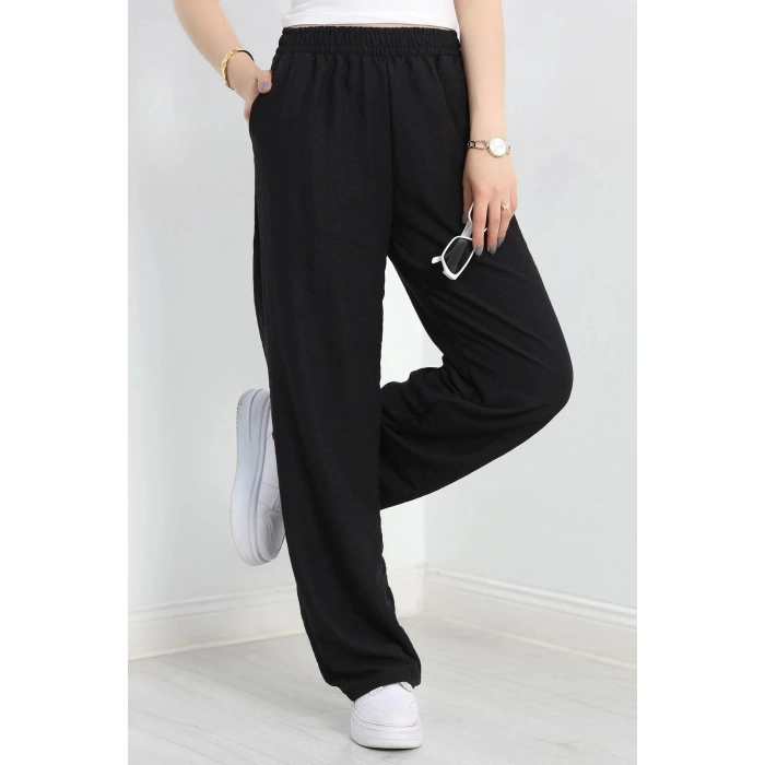 Cepli Bol Paça Pantolon Siyah - 70243.1247.