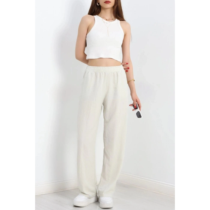 Cepli Bol Paça Pantolon Taş - 70243.1247.