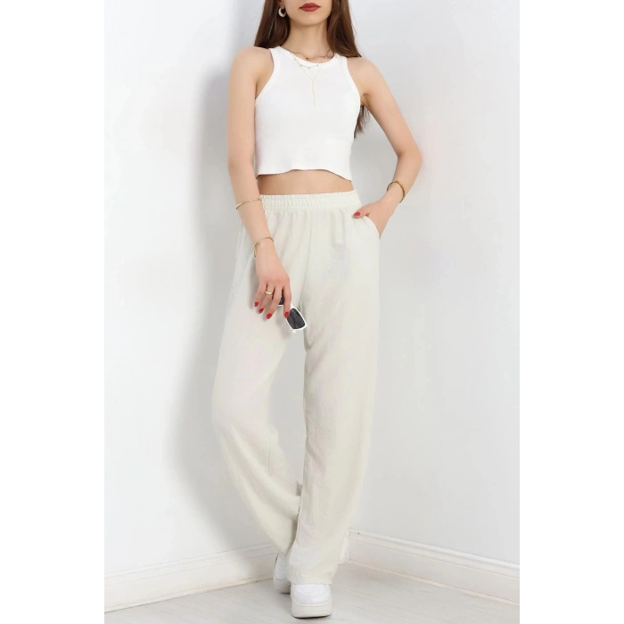 Cepli Bol Paça Pantolon Taş - 70243.1247.