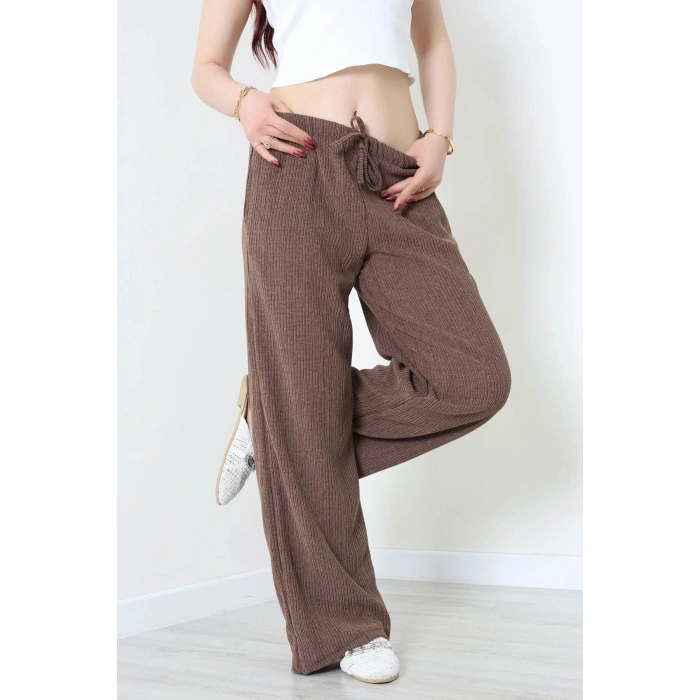 Cepli Bürümcük Lastikli Pantolon Kahve - 55118.599.