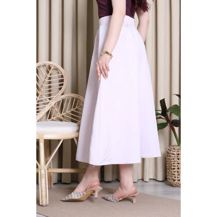 Cepli Dokuma Modal Paraşüt Etek Tozpembe - 71404.1837.