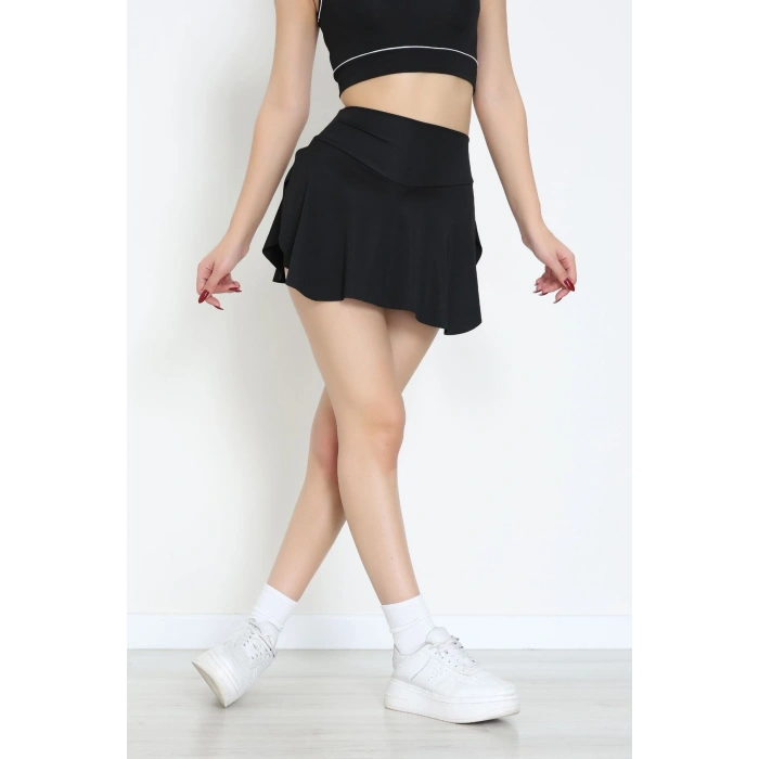 Cepli Şort Etek Siyah - 8010.125.