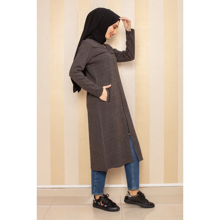 Cepli Tesettür Kap Kahverengi