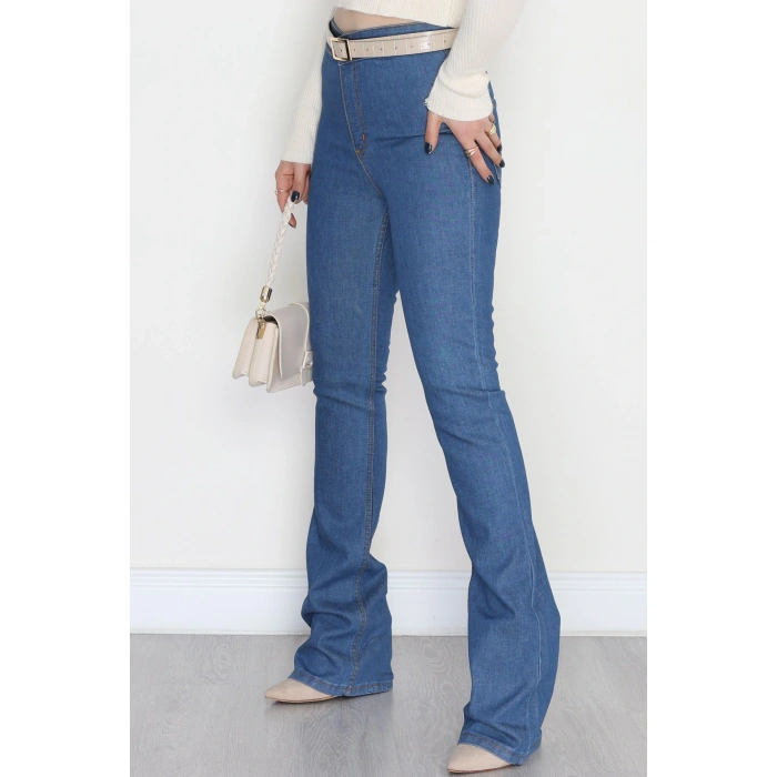 Cepsiz İspanyol Kot Pantolon Açık Mavi - 800113.1431.