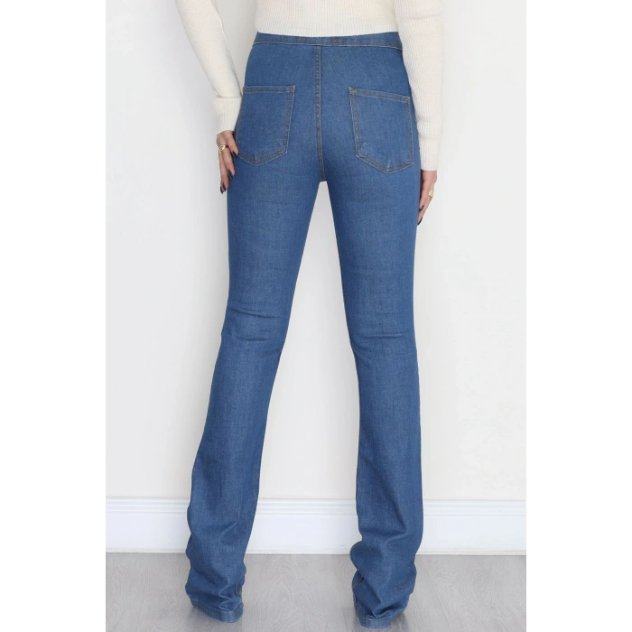 Cepsiz İspanyol Kot Pantolon Açık Mavi - 800113.1431.