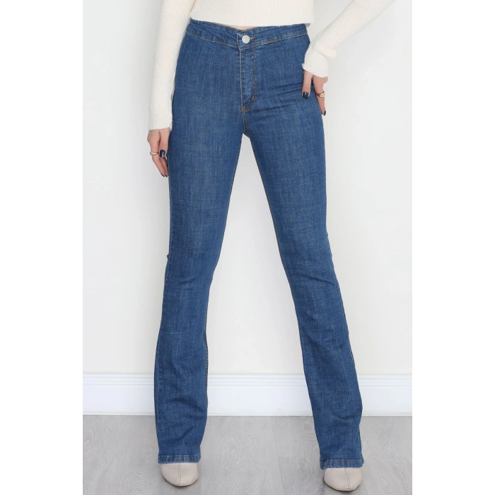 Cepsiz İspanyol Kot Pantolon Mavi - 800113.1431.