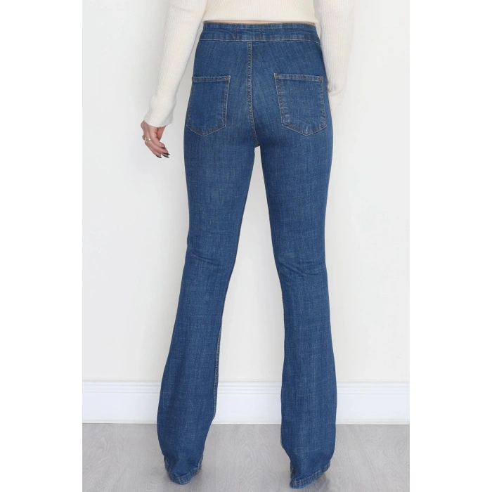 Cepsiz İspanyol Kot Pantolon Mavi - 800113.1431.