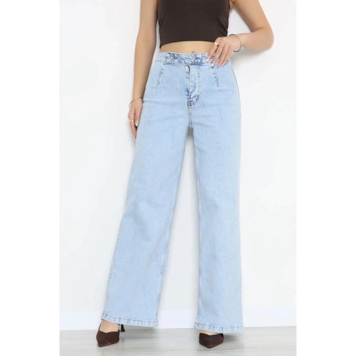 Cepsiz Palazzo Kot Pantolon Buzmavi - 32769.1184.