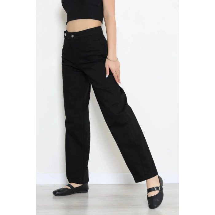 Cepsiz Palazzo Kot Pantolon Siyah - 32769.1184.