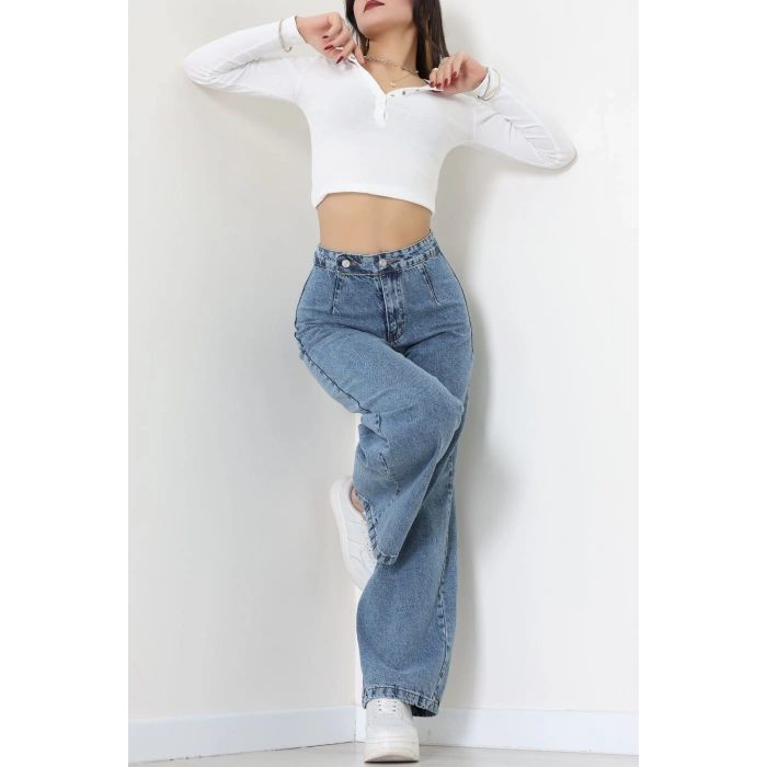 Cepsiz Pensli Palazzo Kot Pantolon Karyıkama - 31601.1184.