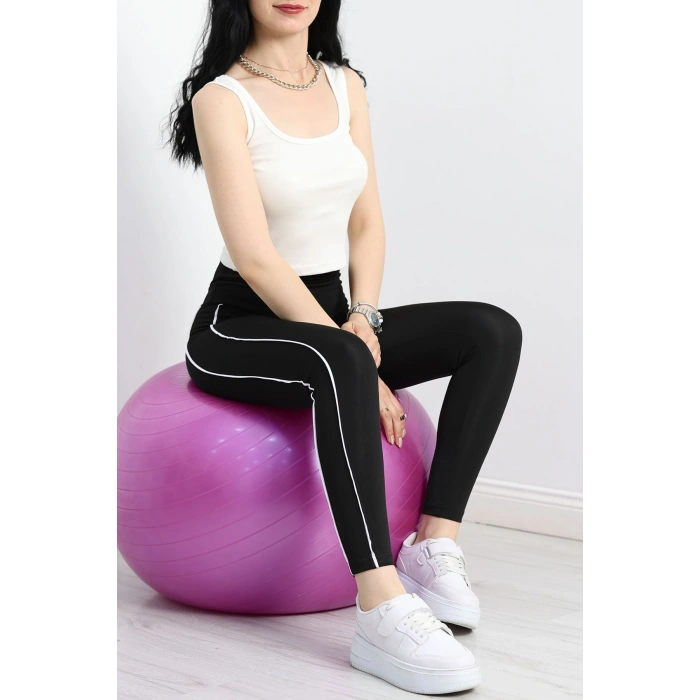 Çift Biyeli Dalgıç Tayt Siyah - 50603.1005.