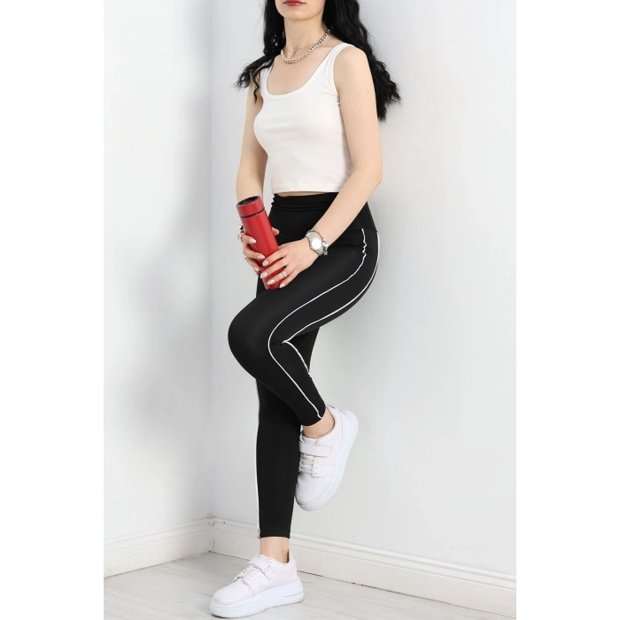 Çift Biyeli Dalgıç Tayt Siyah - 50603.1005.