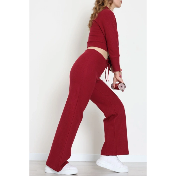 Çift Fermuarlı Selanik İkili Takım Bordo - 42640.1567.