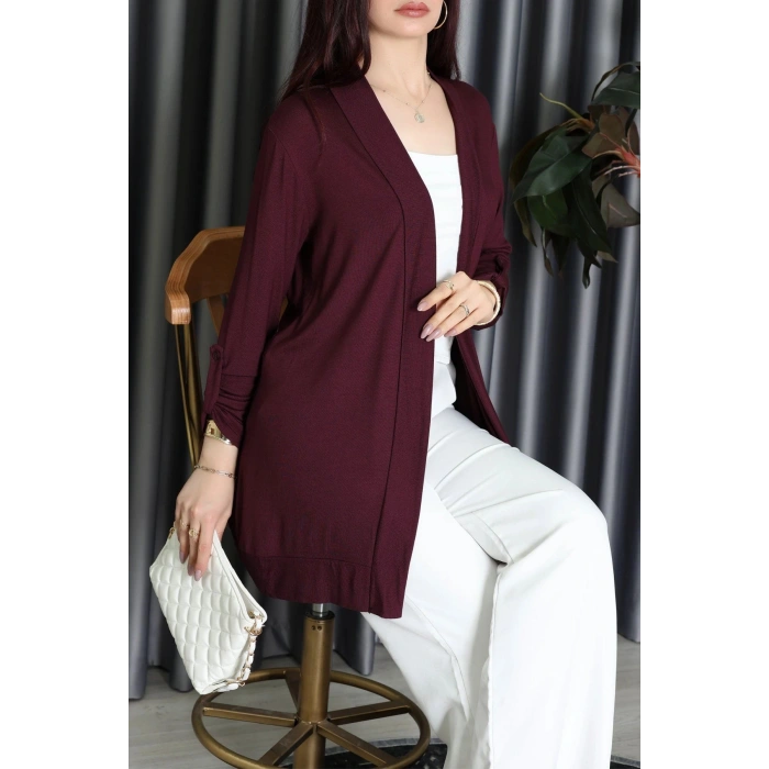 Çilek Yazlık Hırka Bordo - 6722.360.