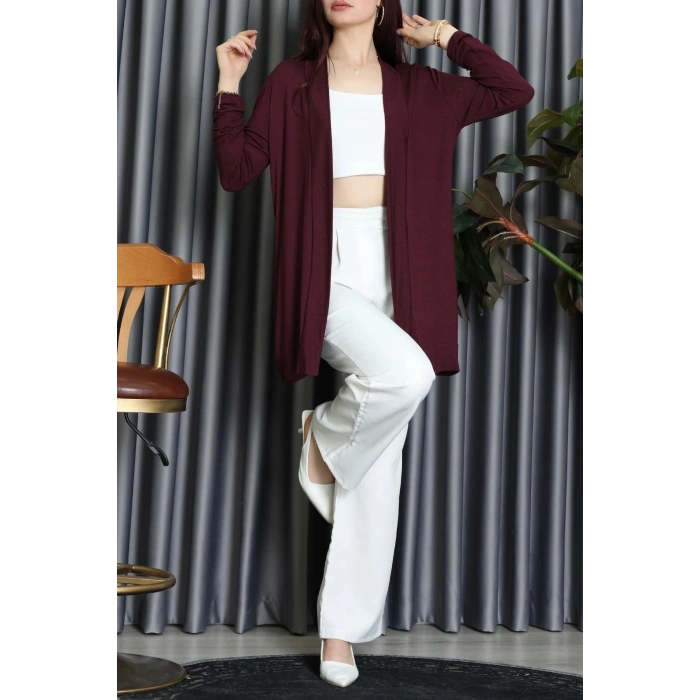 Çilek Yazlık Hırka Bordo - 6722.360.