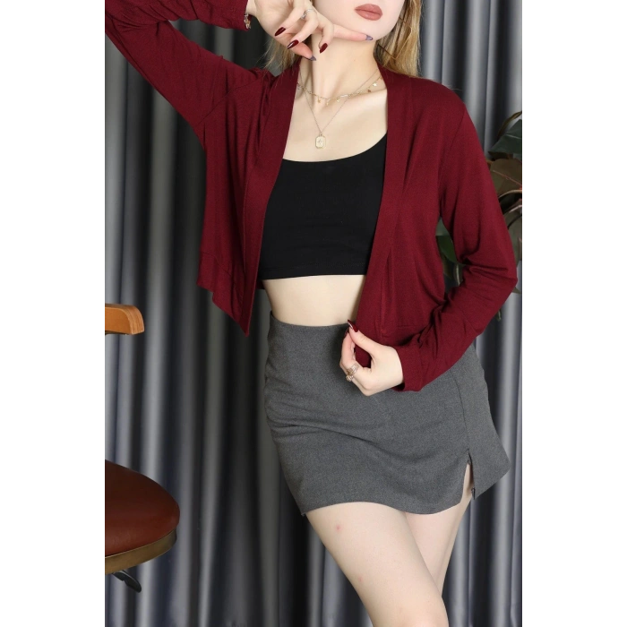 Çilek Yazlık Hırka Bordo - 7160.360.